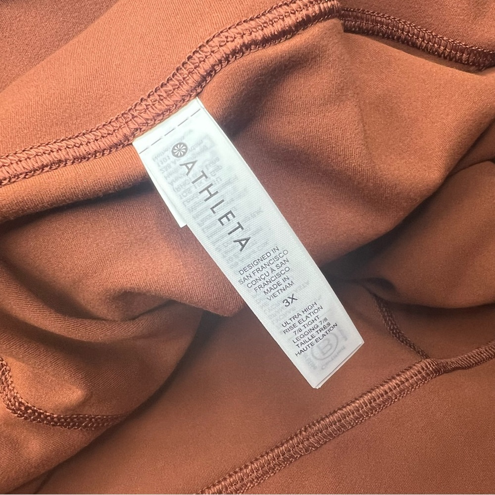 Athleta Ultra High Rise Elation 7/8 Legging Size 3X NWT Ancient Mahogany - Picture 9 of 14